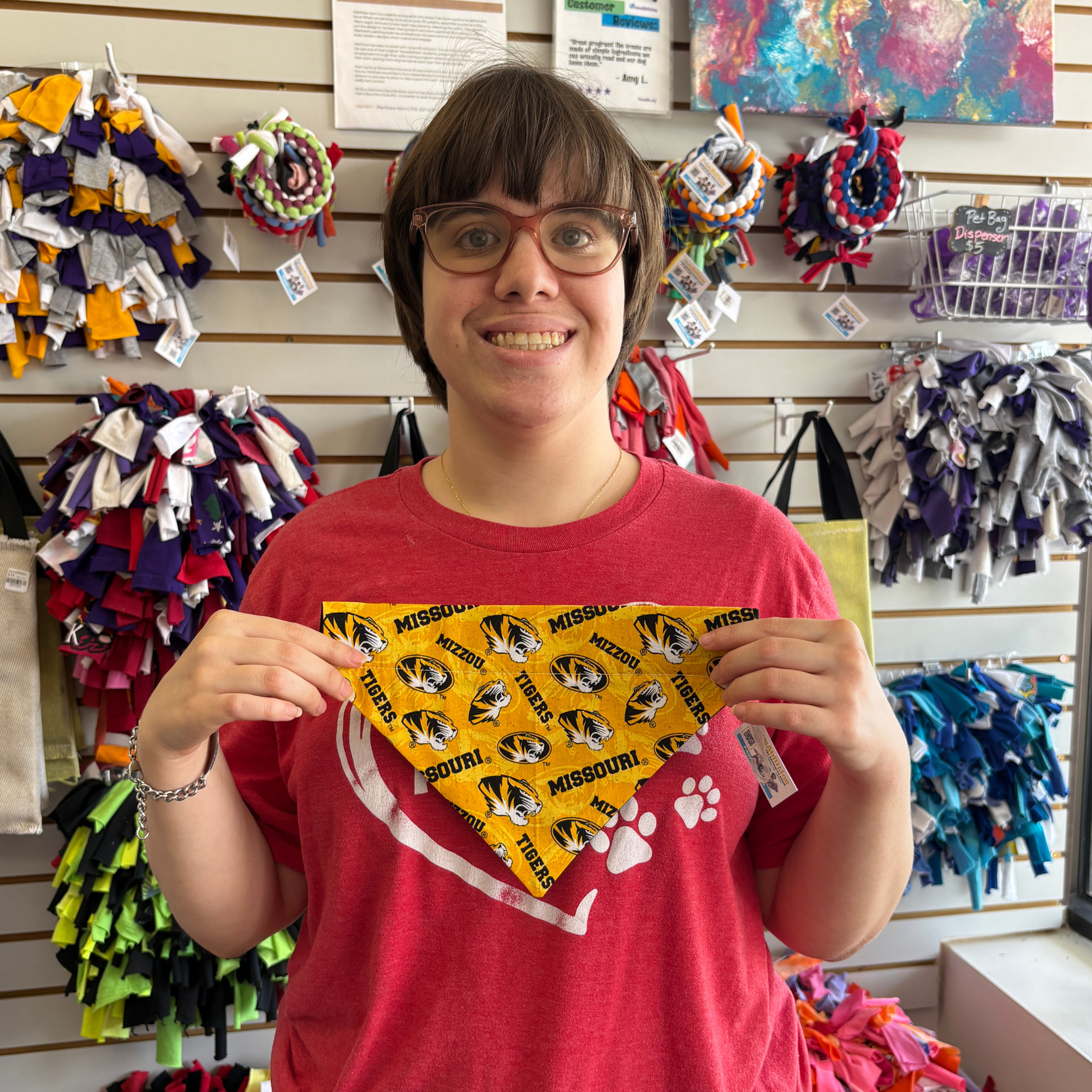 University Of Missouri Tigers Dog Bandana