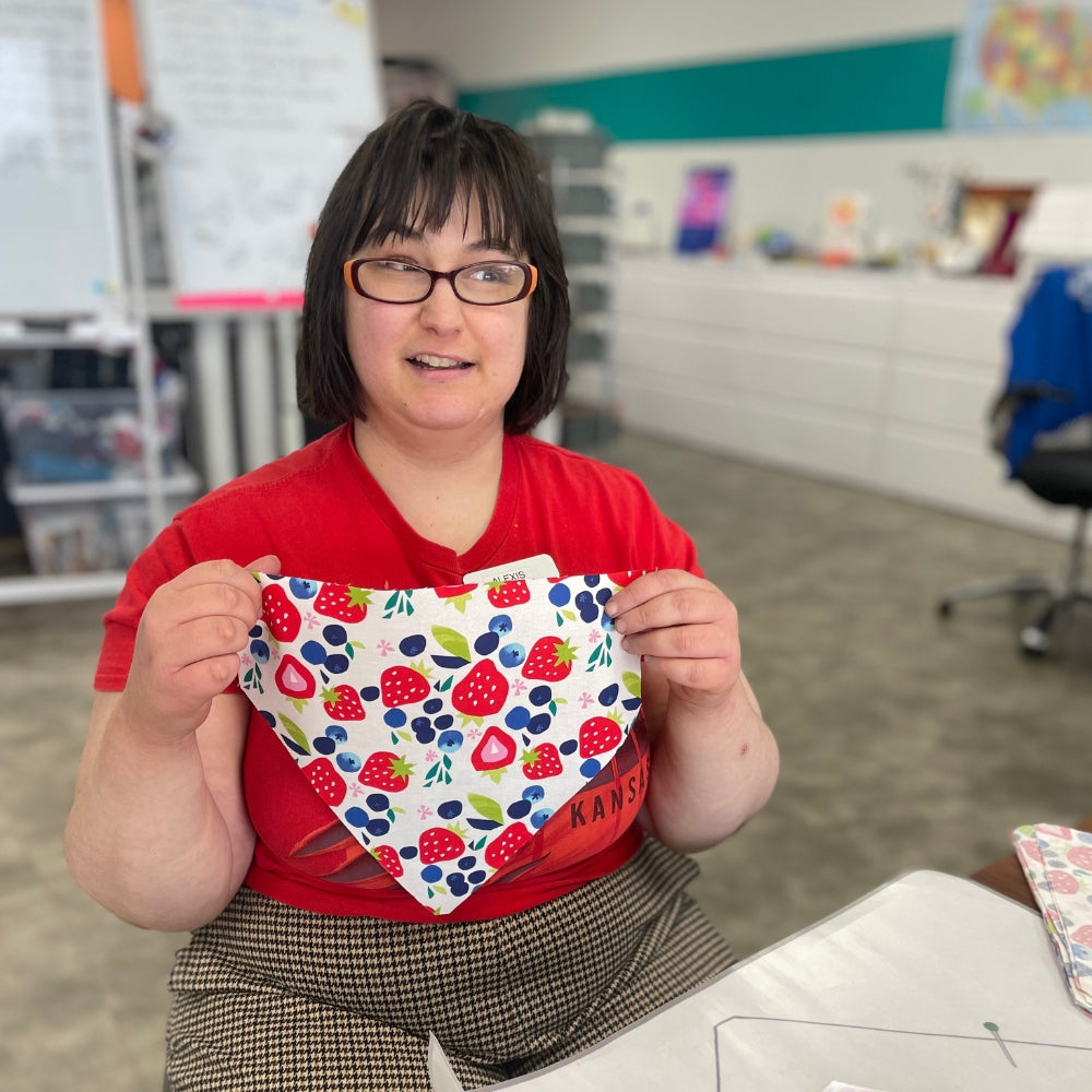 Sweet Strawberries Dog Bandana