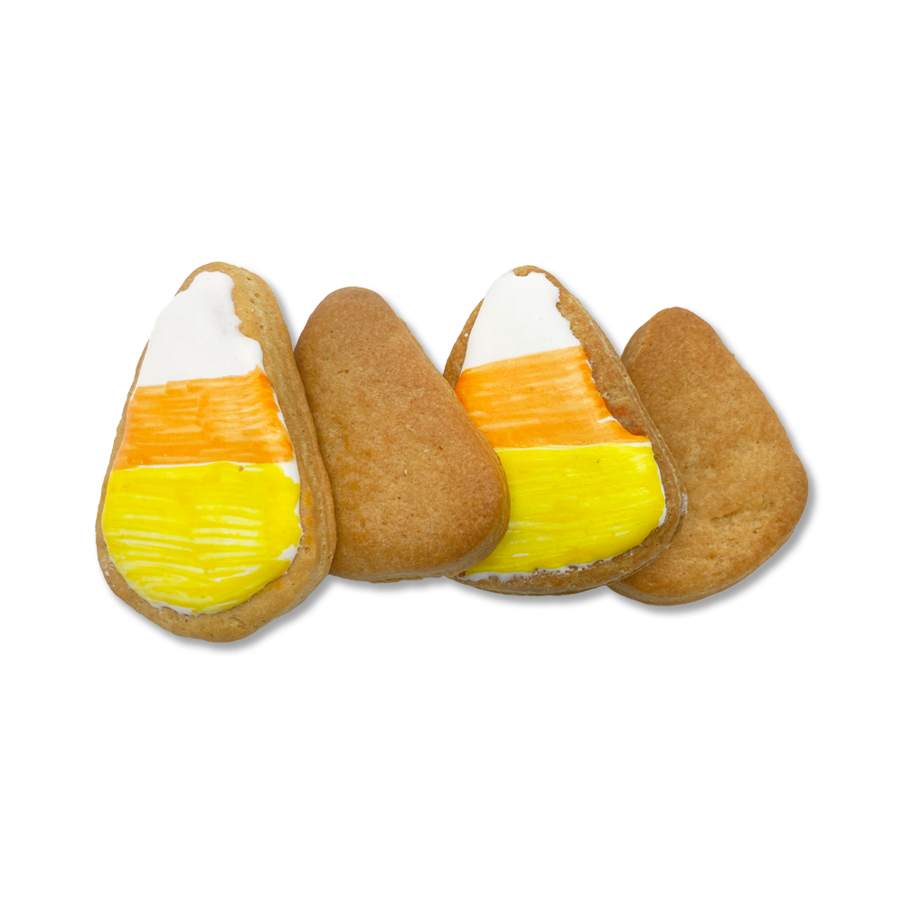 Halloween Candy Corn Dog Cookies