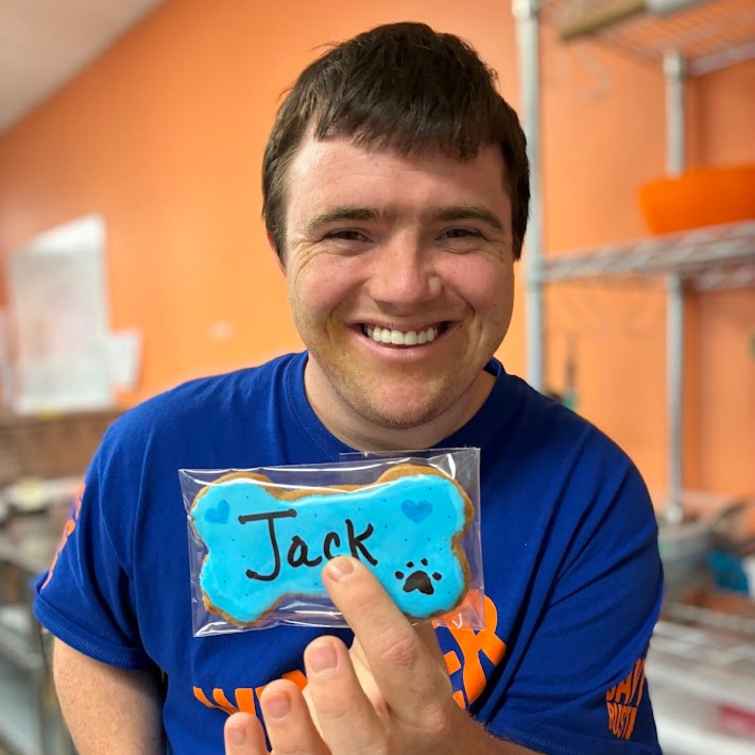 Custom Personalized Jumbo Dog Cookie