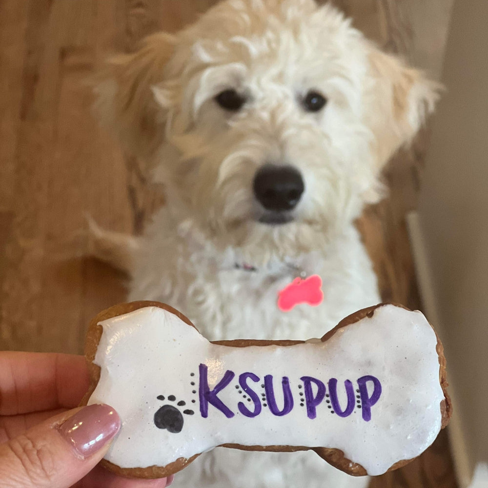 Kansas State University KSU Pup Jumbo Dog Cookie