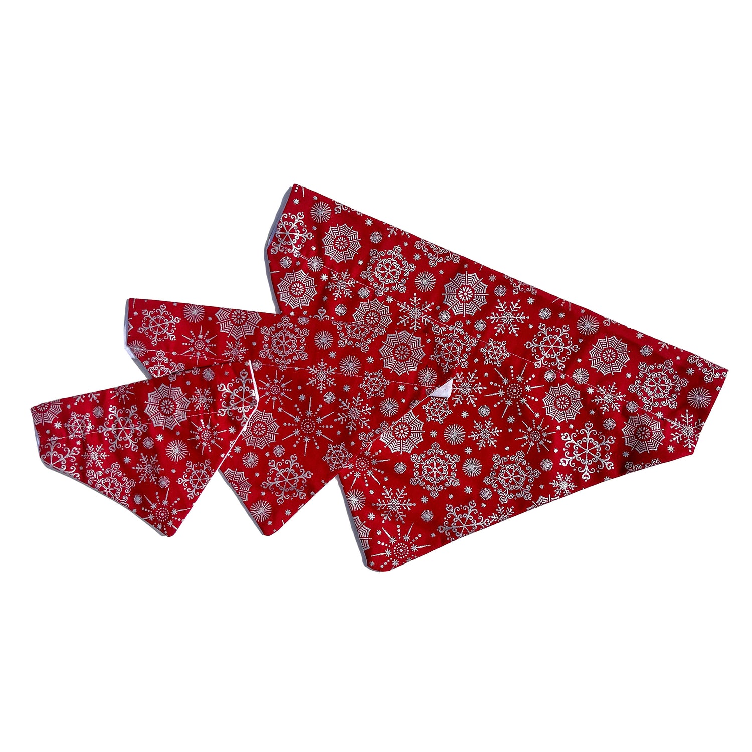 Metallic Snowflake Dog Bandana