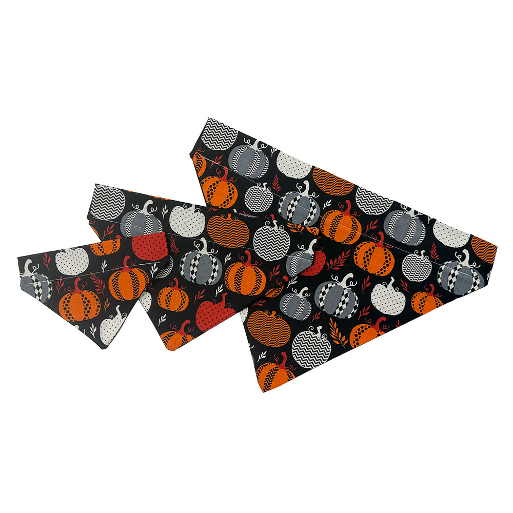 Patterned Pumpkin Dog Bandana