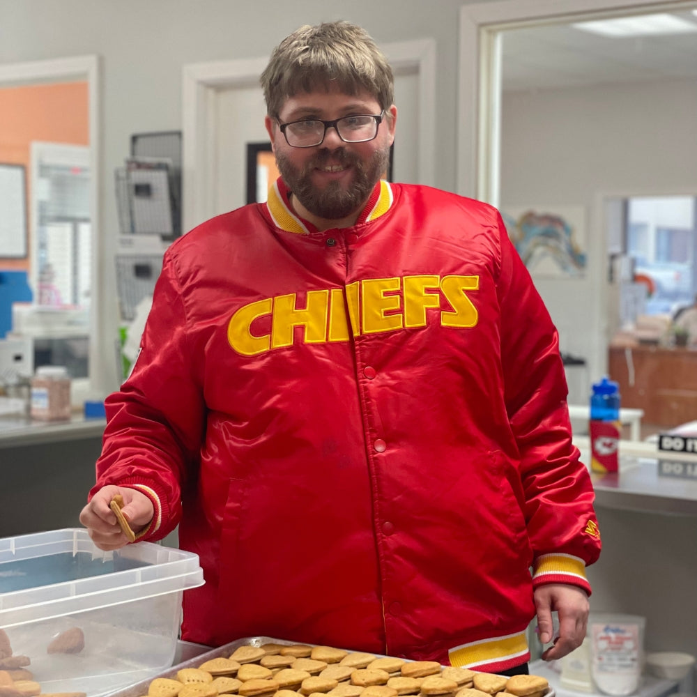 Kansas City Chiefs Arrowhead Dog Cookies