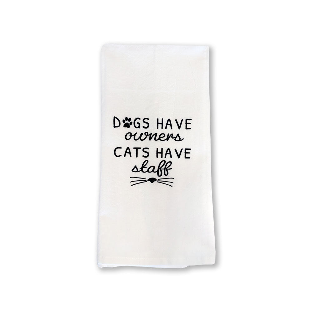 Cats have Staff Tea Towel