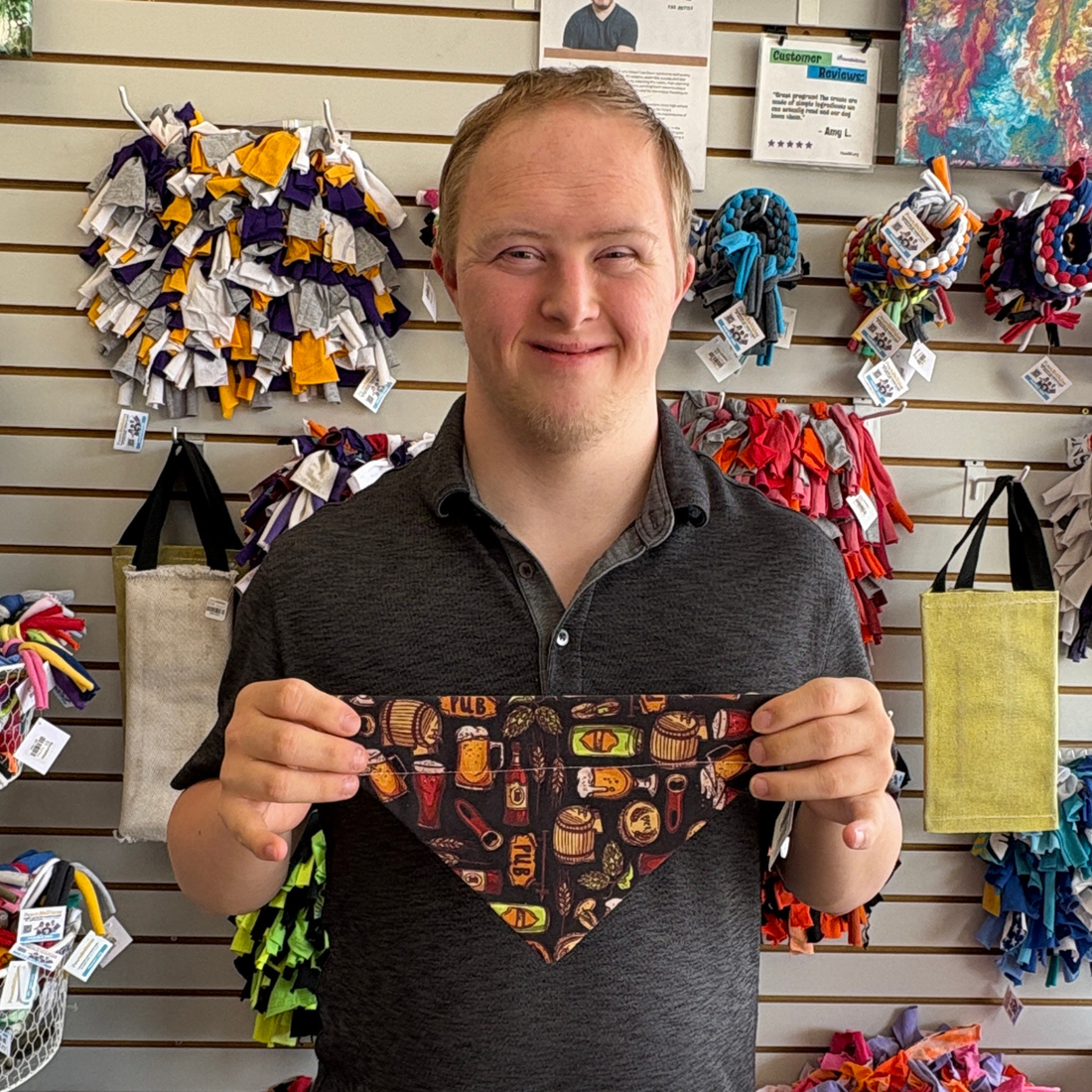 Beer &amp; Pretzels Dog Bandana