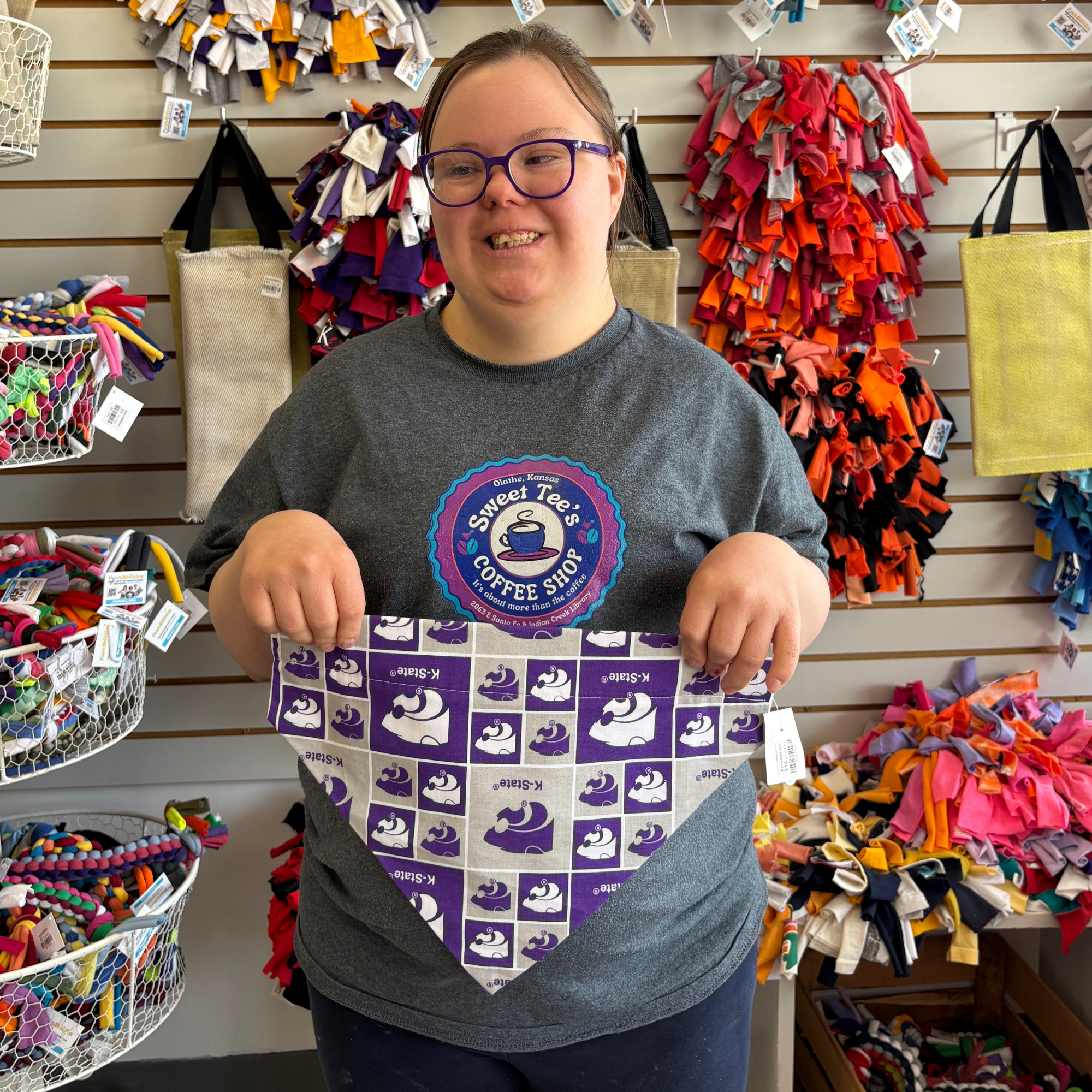 Kansas State University Wildcats Dog Bandana