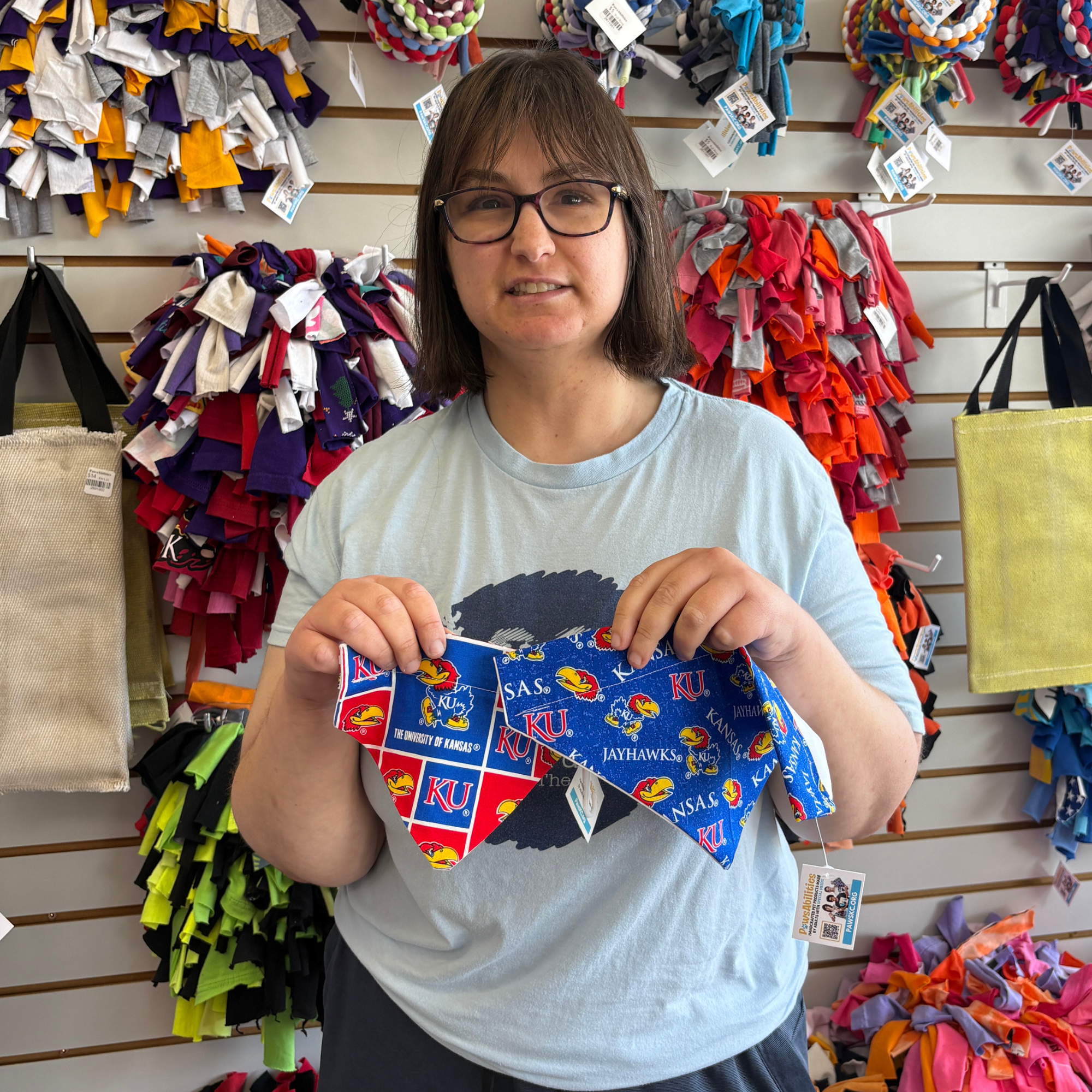 University of Kansas Blue Jayhawk Dog Bandana