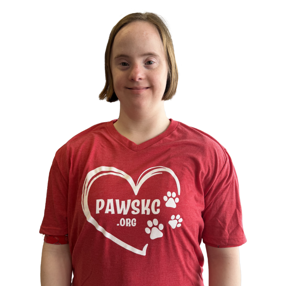 Red PawsKC Heart V-Neck