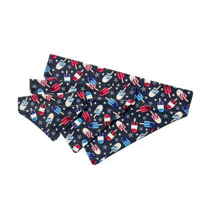 4th of July Popsicles Dog Bandana
