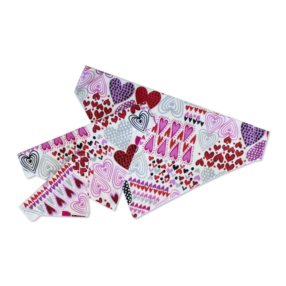 Valentines Day Heart Dog Bandana