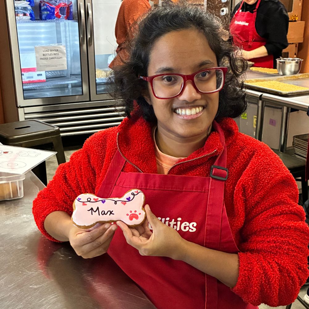 Custom Holiday Jumbo Dog Cookie