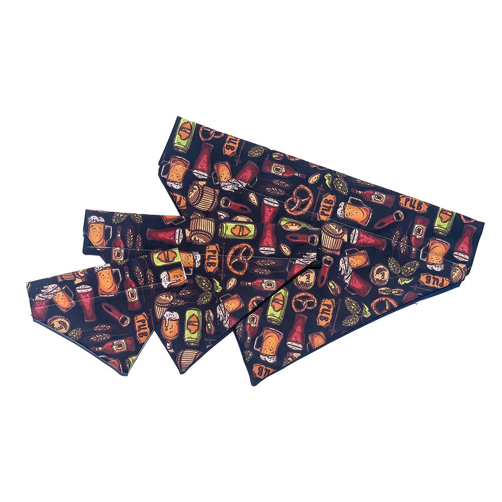 Beer & Pretzels Dog Bandana