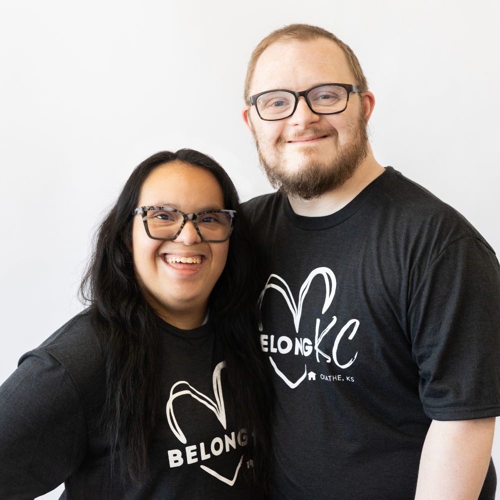 Black BelongKC Heart T-Shirt