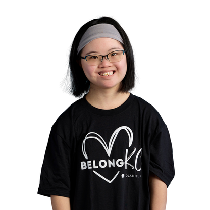 Black BelongKC Heart T-Shirt