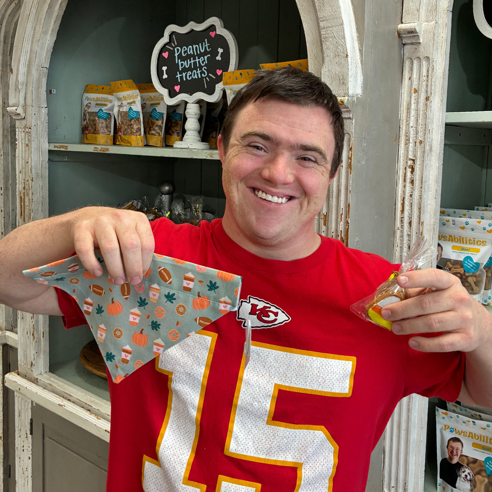 Pumpkin Spice Football Dog Bandana