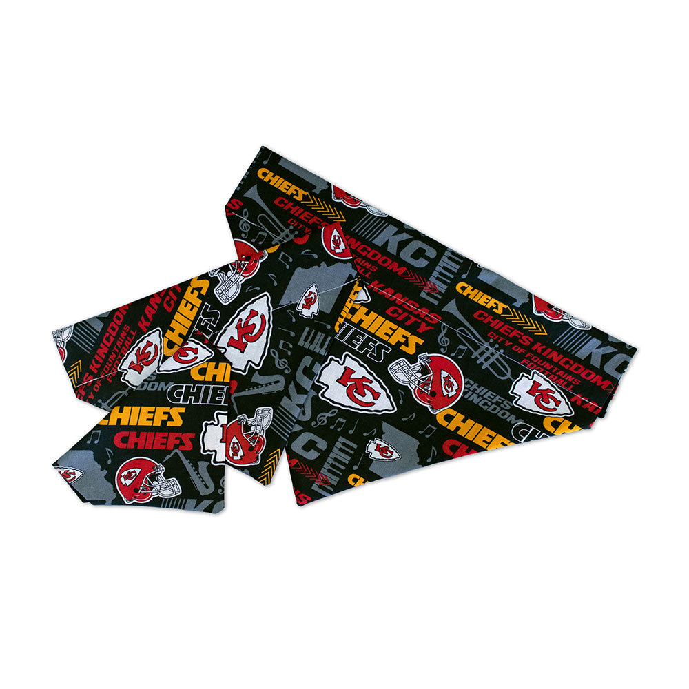 Black Kansas City Chiefs Hometown Dog Bandana