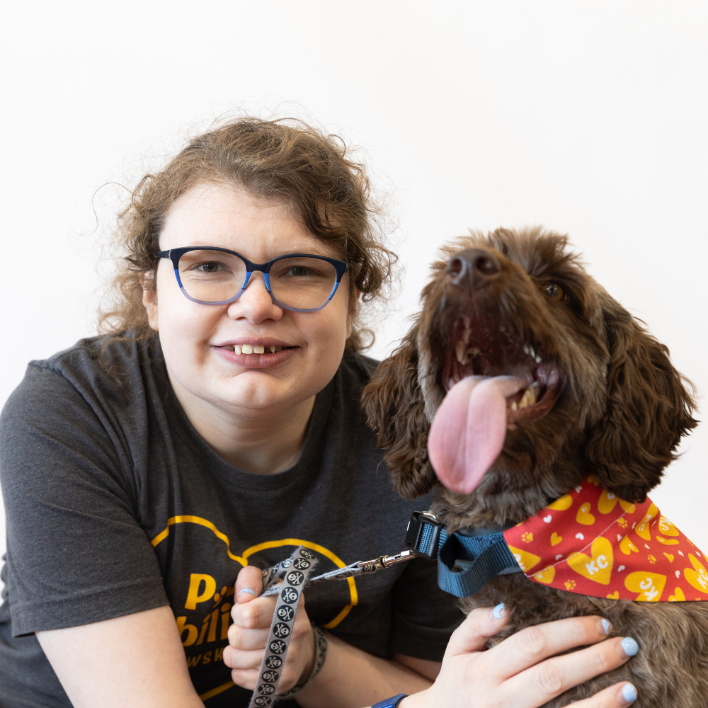 Red and Gold KC Hearts Dog Bandana