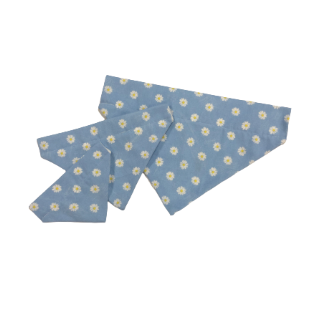 Blue Daisy Dog Bandana