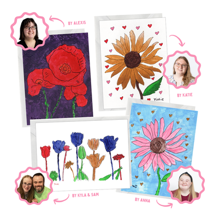 Handpainted Floral Note Cards