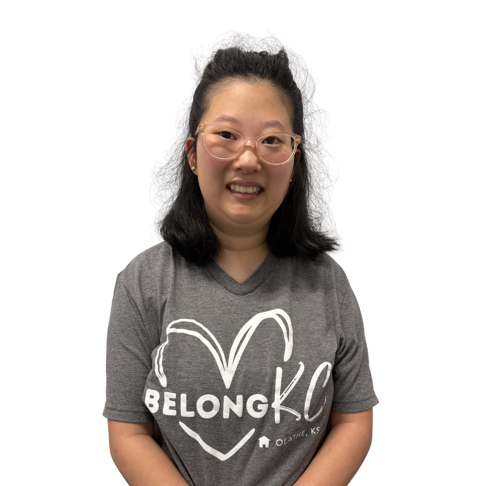 Gray BelongKC Heart V-Neck