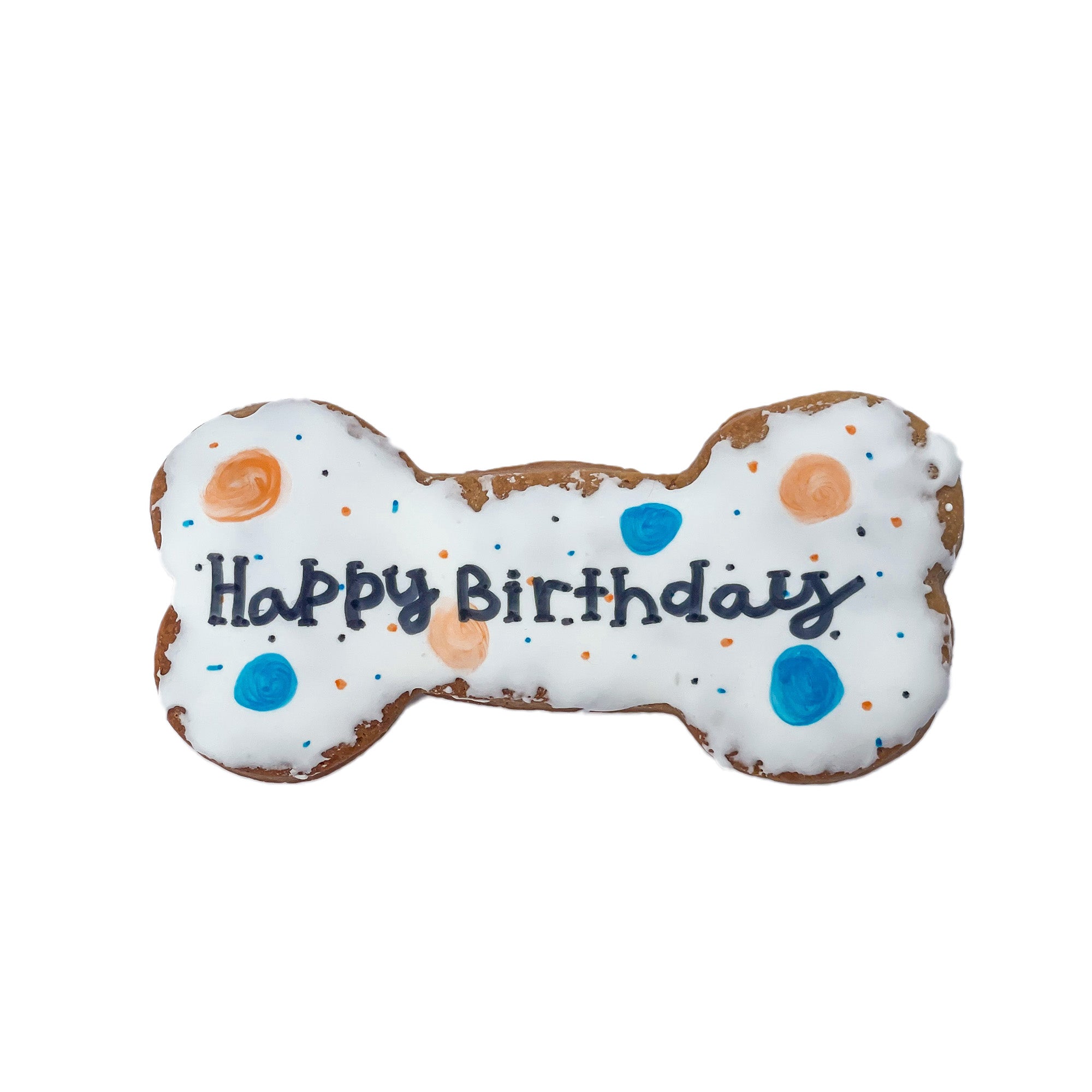 Happy Birthday Jumbo Dog Cookie