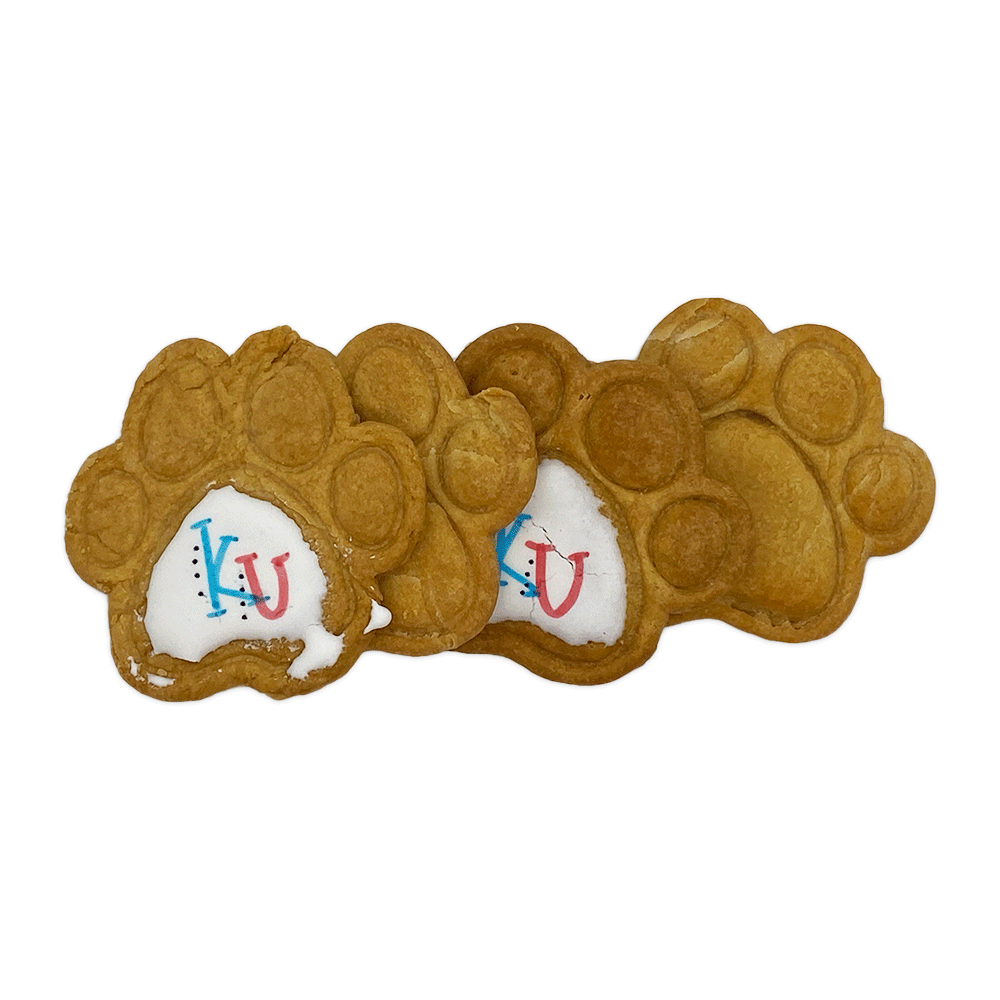 Kansas University KU Dog Cookies