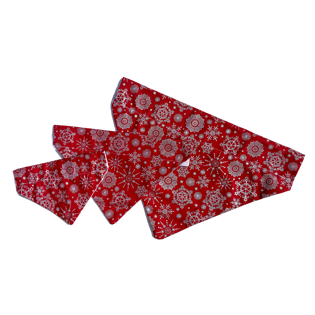Metallic Snowflake Dog Bandana