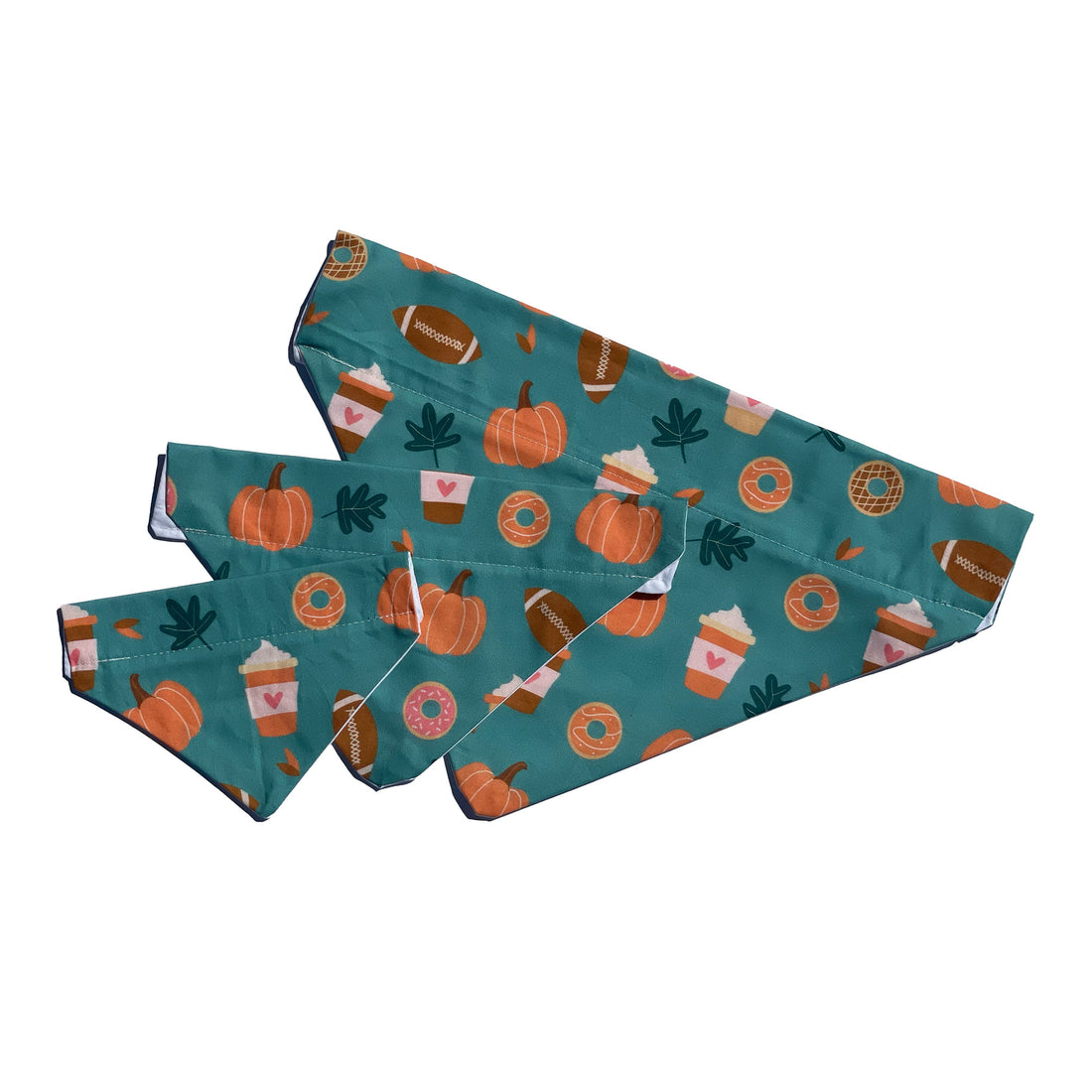 Halloween Pumpkin Spice Football Dog Bandana