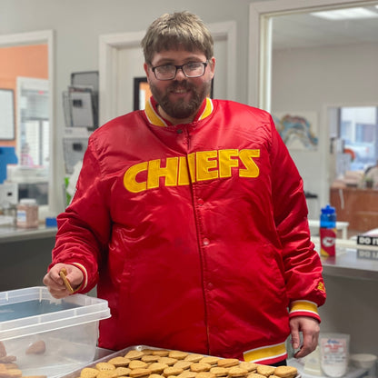 Kansas City Chiefs Arrowhead Dog Cookies