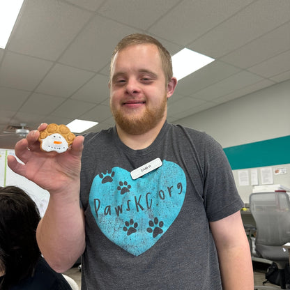 Snowman Dog Cookies