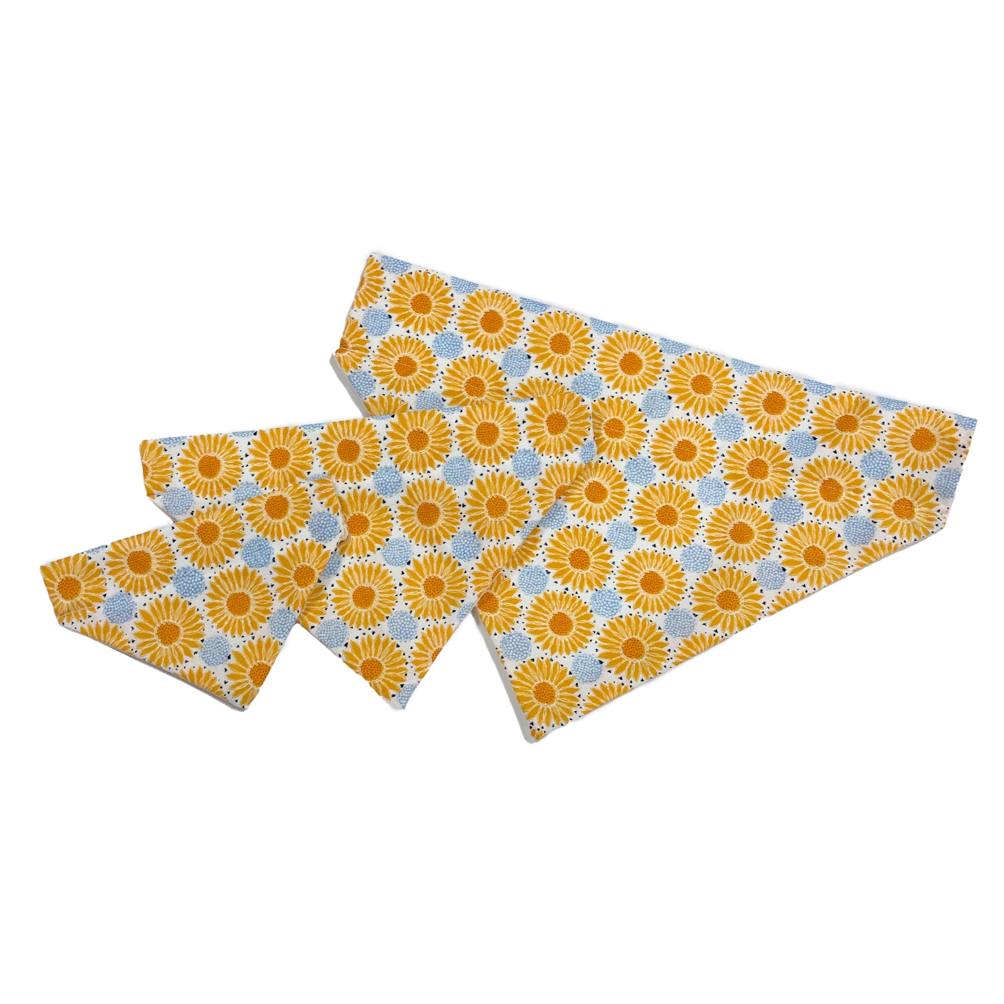 Sunflower Blue Dot Dog Bandana