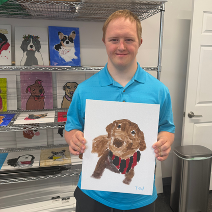 Handpainted Dog Note Cards